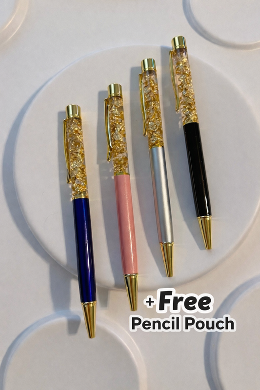 Crystal Luxury Pens. Set of 4 plus free gift